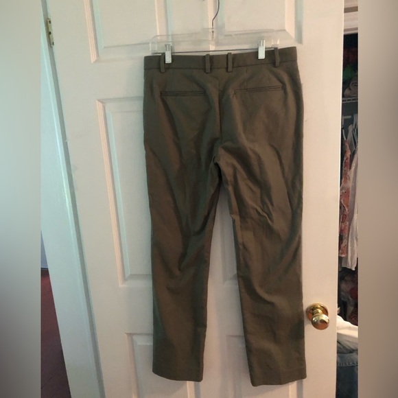 GAP  Tailored Crop Earth-tone Khaki size 8 Tall Trousers - Picture 8 of 16